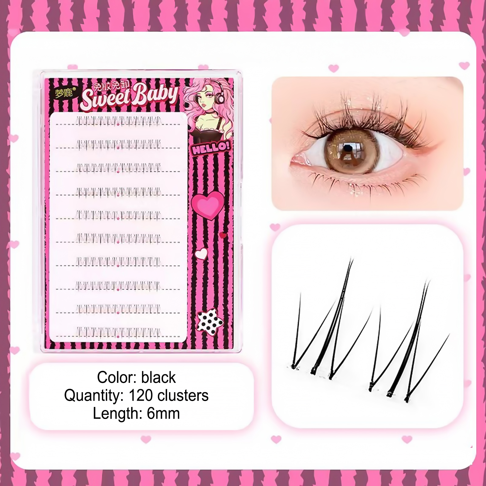 Korean Lifestyle Products - Women DIY Curling Eyelash Clusters Korean