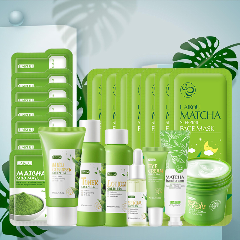 Green Tea Skin Care Kit Korean - Korean Tea Set recensie en prijs