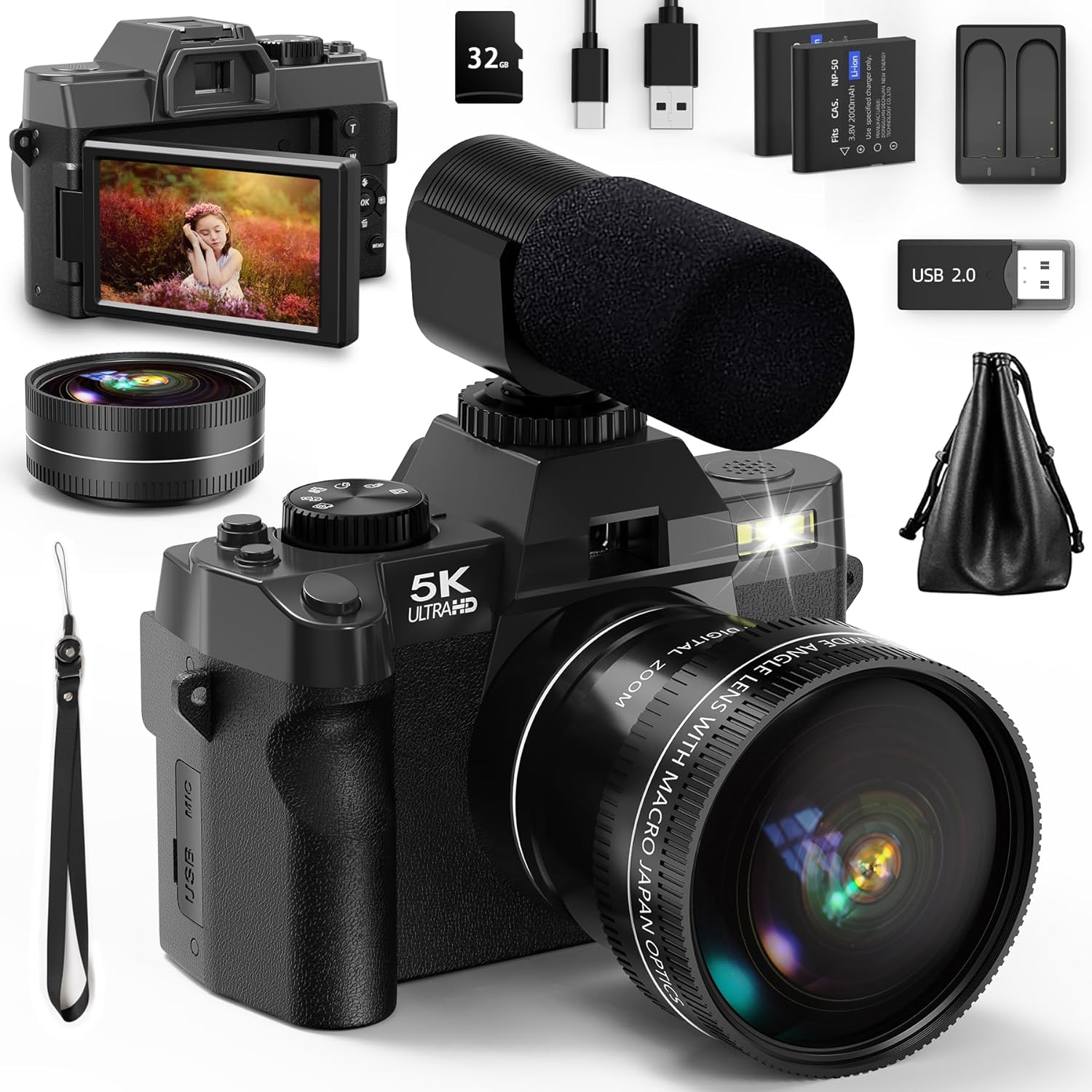 NBD 5K&48MP Digital Camera wit - Traditional Korean Lifestyle recensie en prijs