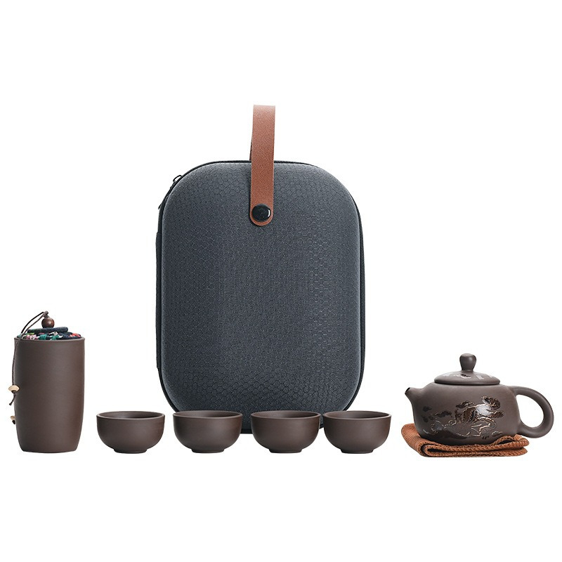 Purple Clay Travel Tea Set wit - Korean Tea Set recensie en prijs