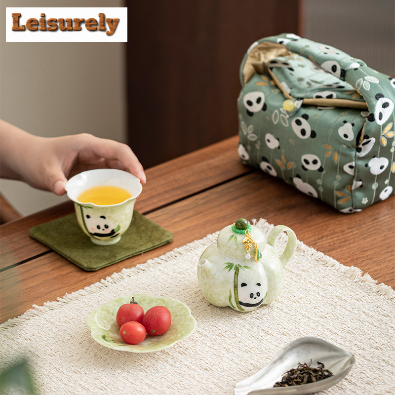 Hand-painted Panda Travel Tea  - Korean Tea Set recensie en prijs