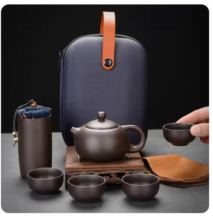 Purple Clay Travel Tea Set Out - Korean Tea Set recensie en prijs