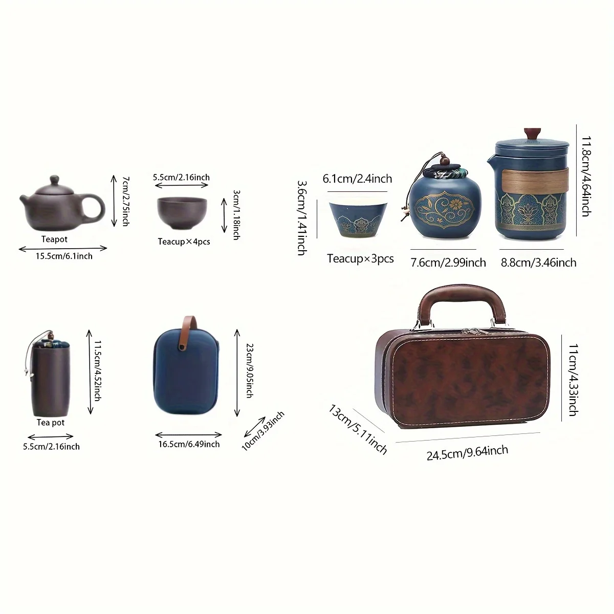 1 Set Travel Tea Set Portable  - Korean Tea Set recensie en prijs