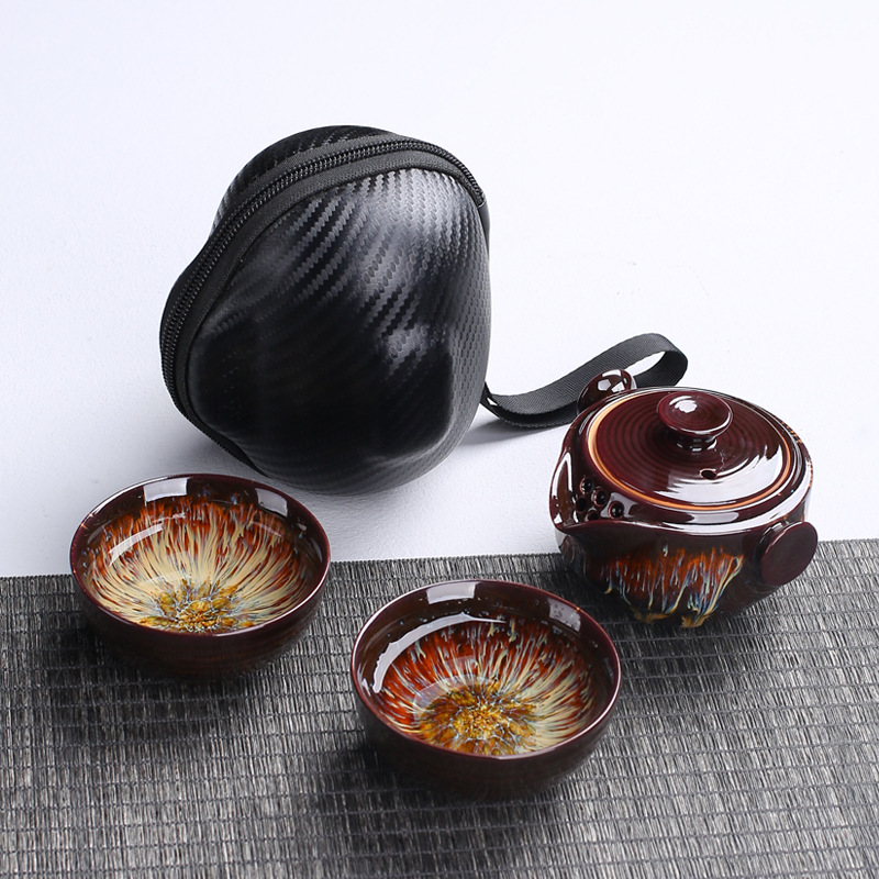 Portable ceramic teapot gaiwan - Korean Tea Set recensie en prijs