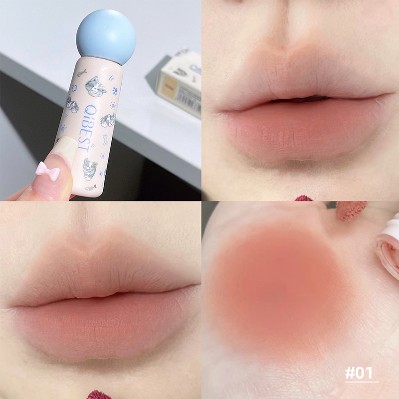 QIBEST Nude Matte Lip Mud Wate - Lip Tint Korean recensie en prijs