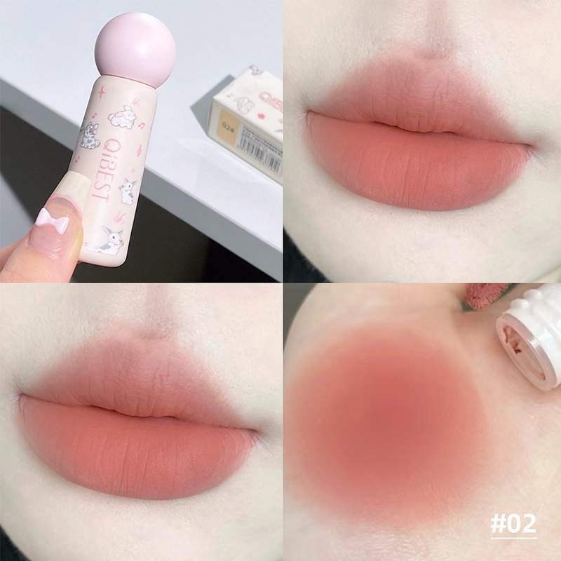 QIBEST Nude Matte Lip Mud Wate - Lip Tint Korean recensie en prijs