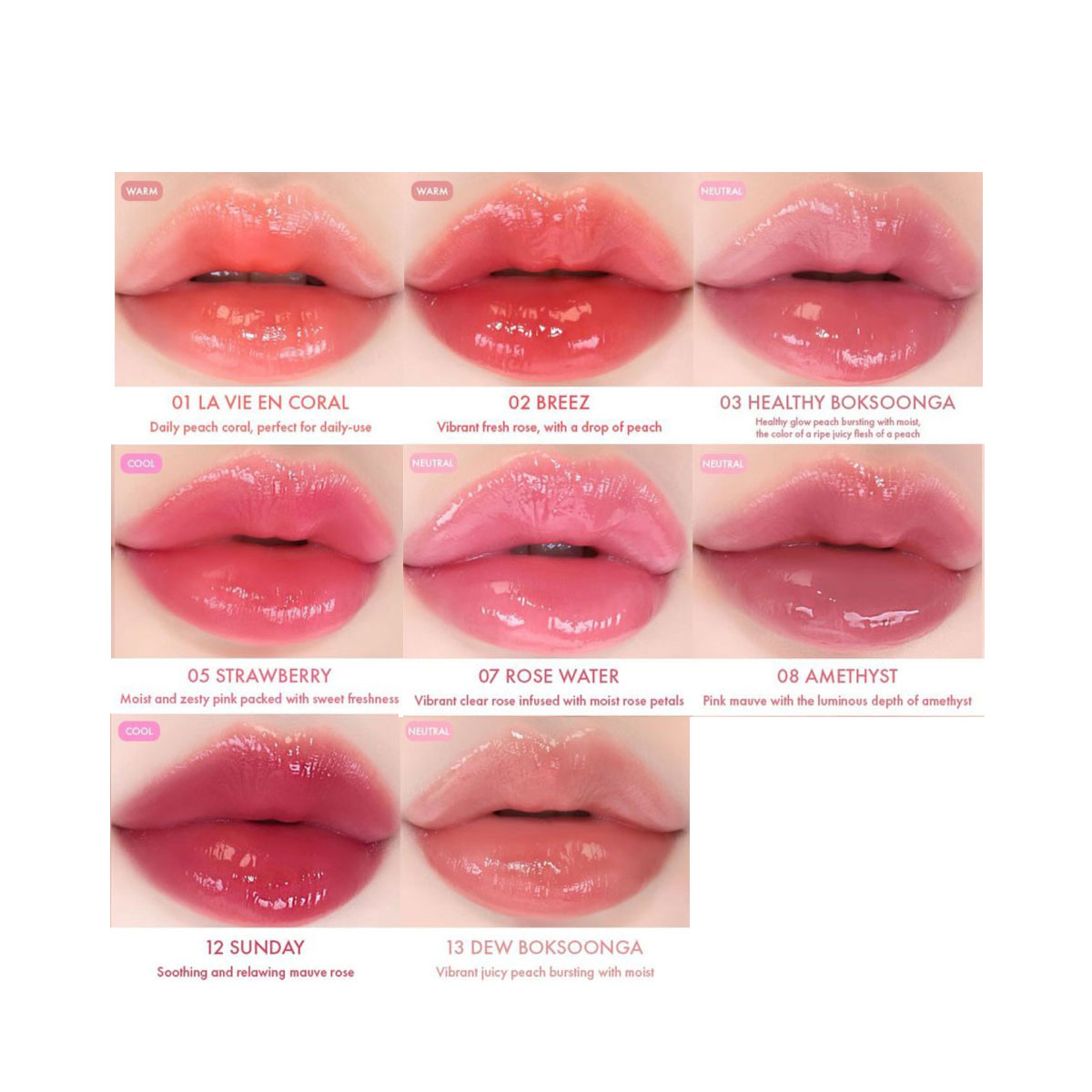 [ClearanceSale] AMUSE DEW TINT - Lip Tint Korean recensie en prijs
