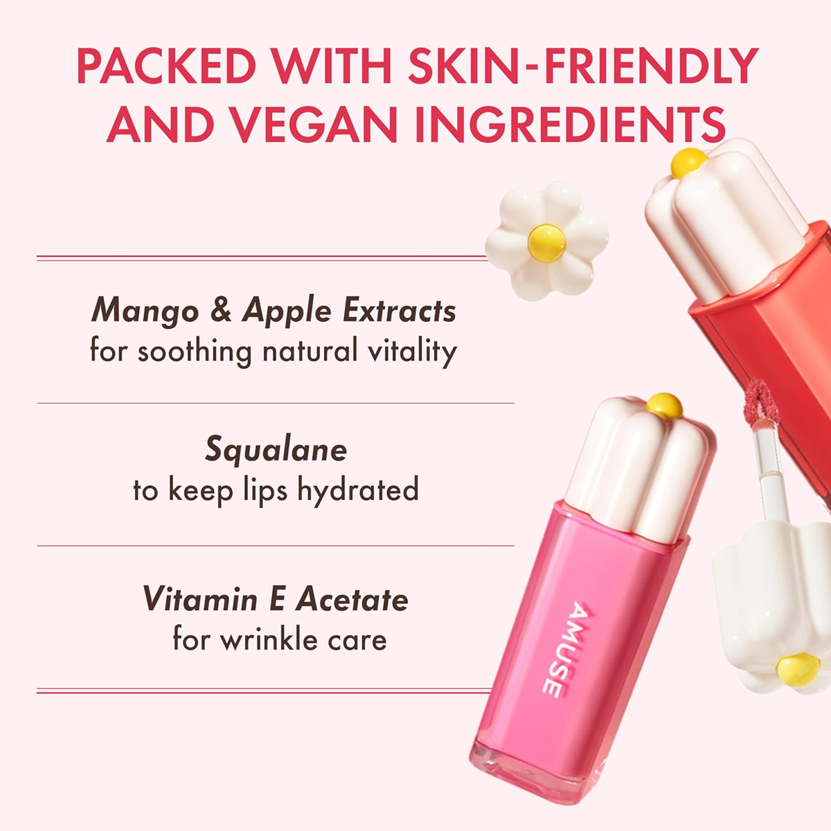 [ClearanceSale] AMUSE DEW TINT - Lip Tint Korean recensie en prijs