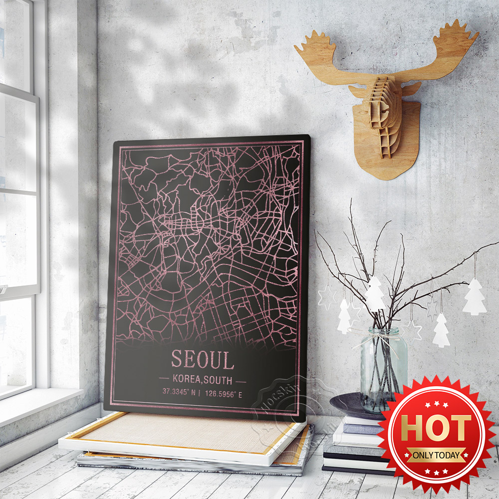 Seoul Korea South Map Art Post - South Korea Lifestyle recensie en prijs
