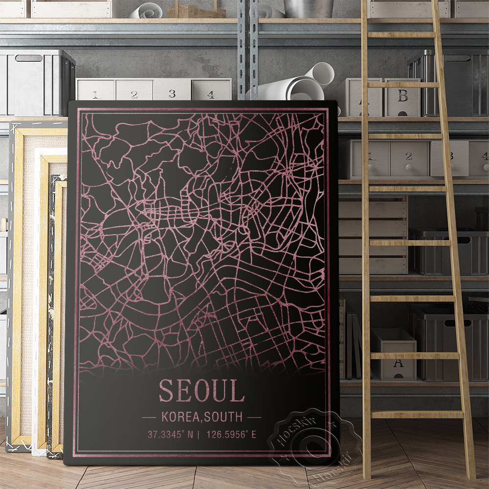 Seoul Korea South Map Art Post - South Korea Lifestyle recensie en prijs