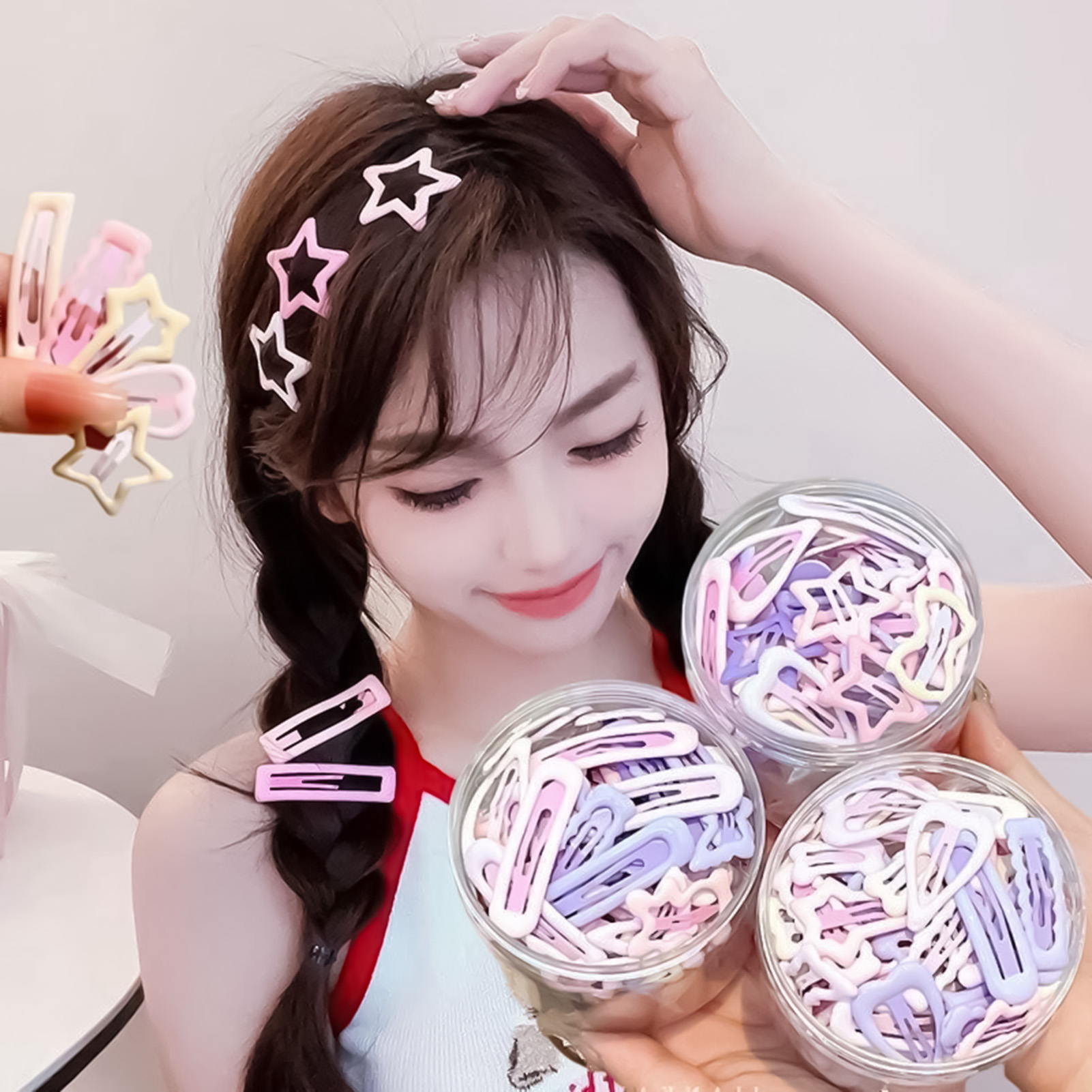 3PCS Sweet Style Headwear Pins - Korean Lifestyle & Kids Boutique recensie en prijs