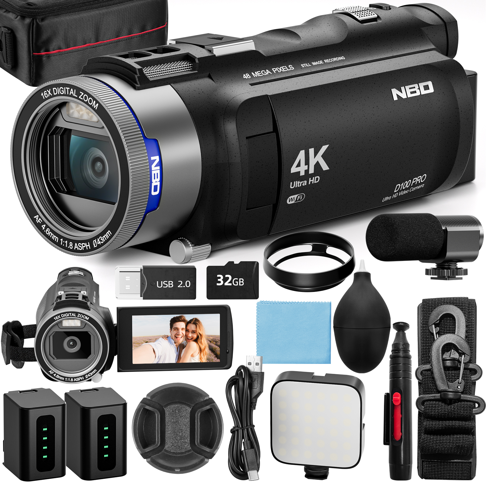 NBD 4K HD&48MP Camcorder Video - Korean Lifestyle & Kids Boutique recensie en prijs