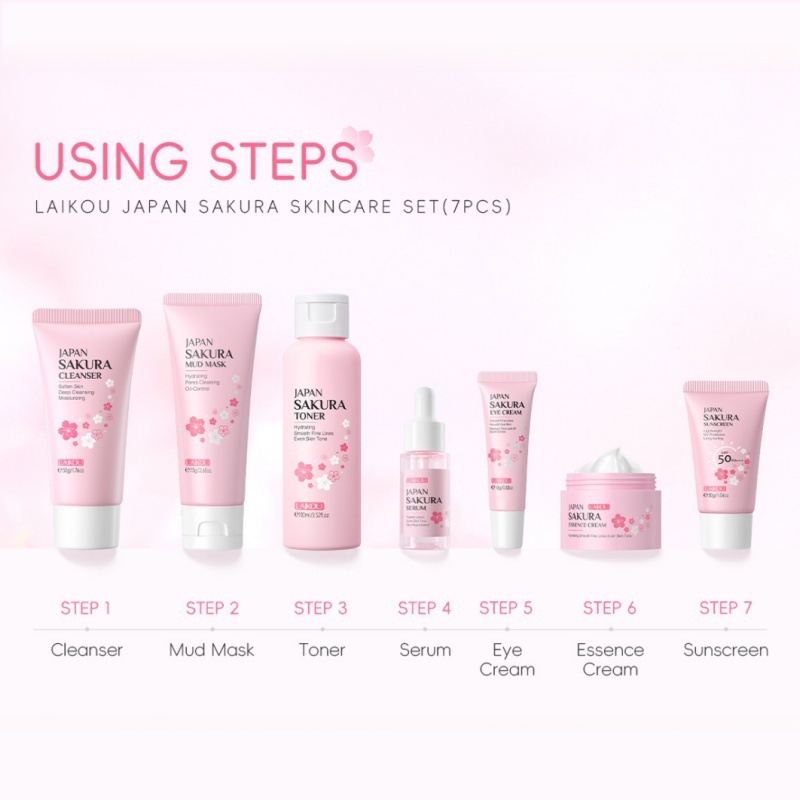 Korean Sakura Skincare Set Hyd - Korean Skincare Routine recensie en prijs