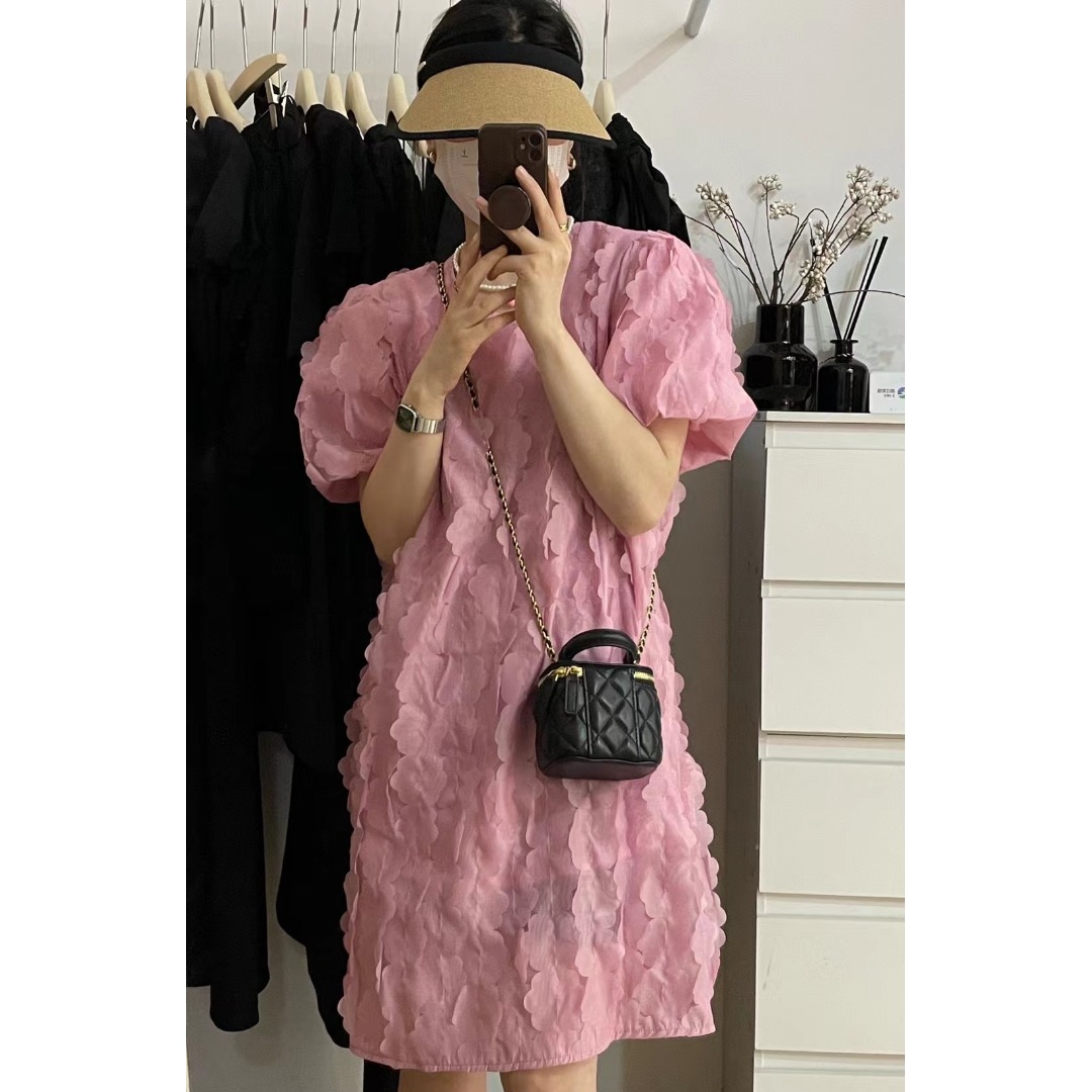 Floral Bubble Sleeve Dress Kor - Korean Lifestyle & Kids Boutique recensie en prijs
