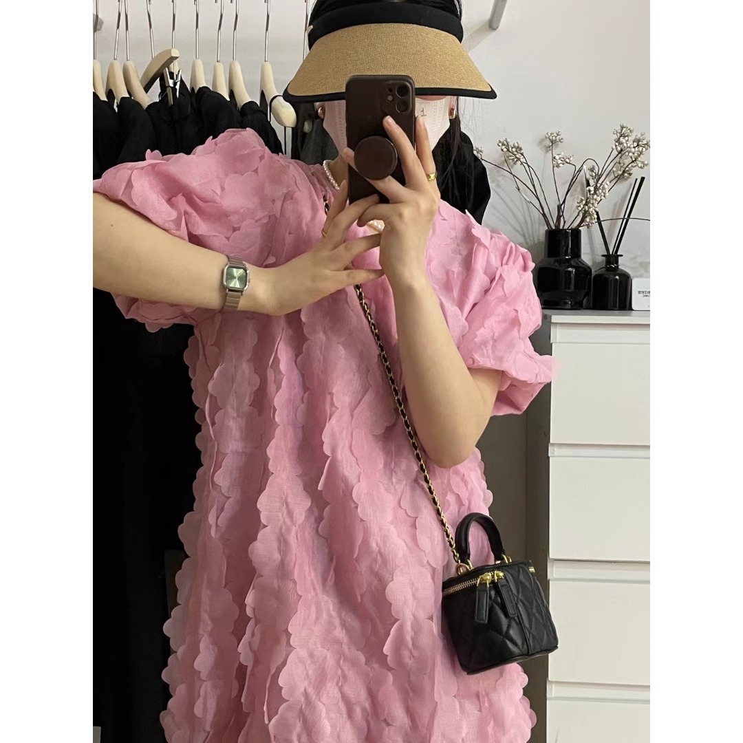 Floral Bubble Sleeve Dress Kor - Korean Lifestyle & Kids Boutique recensie en prijs